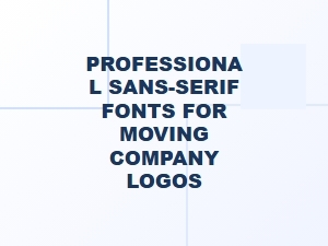 Moving Company Logos with Clean Sans-Serif Fonts